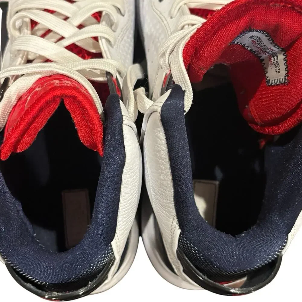 Nike LeBron 8 Veterans Day 2010 Red White Blue Shoes Mens Size 12 417098-100